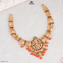 Gayathiri's Exquisite Multi-Coloured Nakshi Necklace
