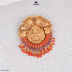 GEETHAI Elegant Multi-Color Nakshi Pendant