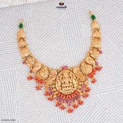 GEETI Exquisite Multi-Color Nakshi Necklace