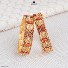 HANSANANDINI Exquisite Green Nakshi Bangles