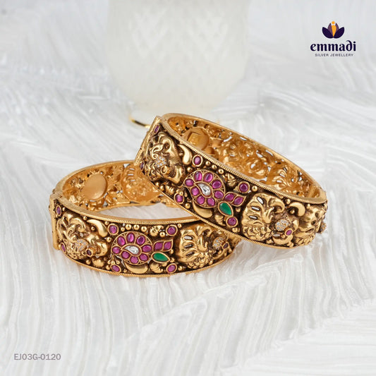 Namasya Kundan Nakshi Multi Bangles