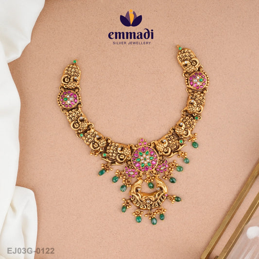 Namisha Kundan Nakshi Multi Necklace