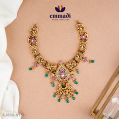 Nandika Kundan Nakshi Multi Necklace