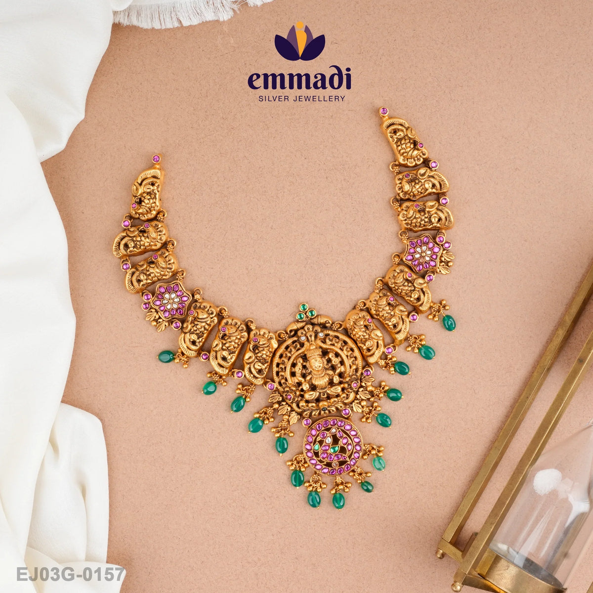 Narmara Kundan Nakshi Multi Necklace