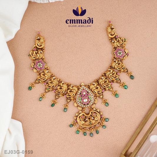 Narmata Kundan Nakshi Multi Necklace