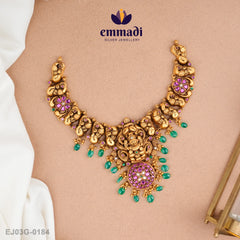 Nihitha Kundan Nakshi Multi Necklace