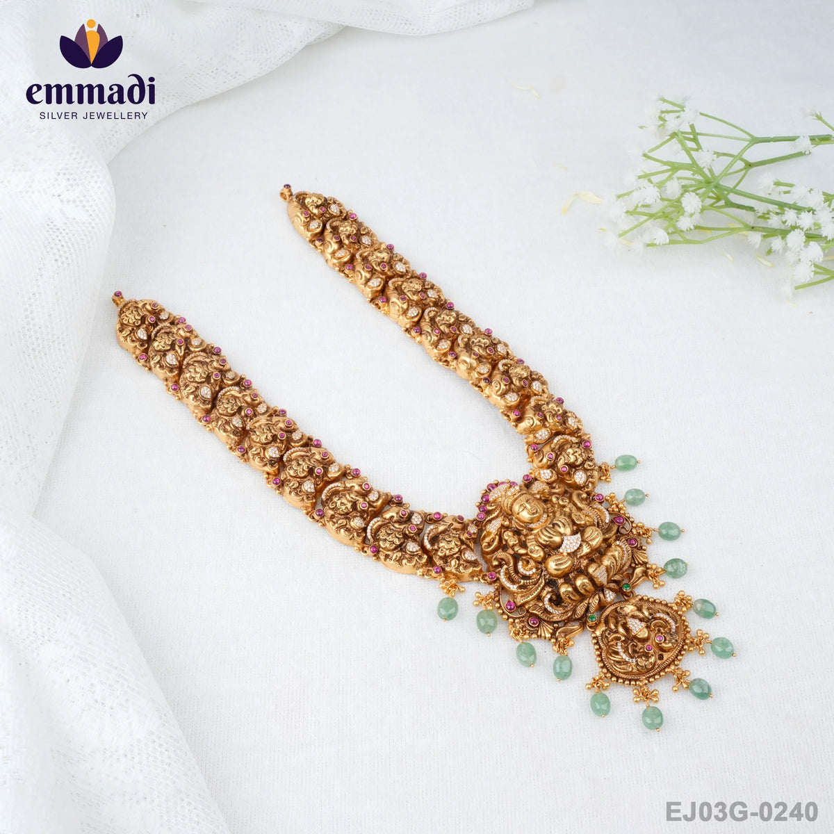 Niraya Kundan Nakshi Multi Long Necklace