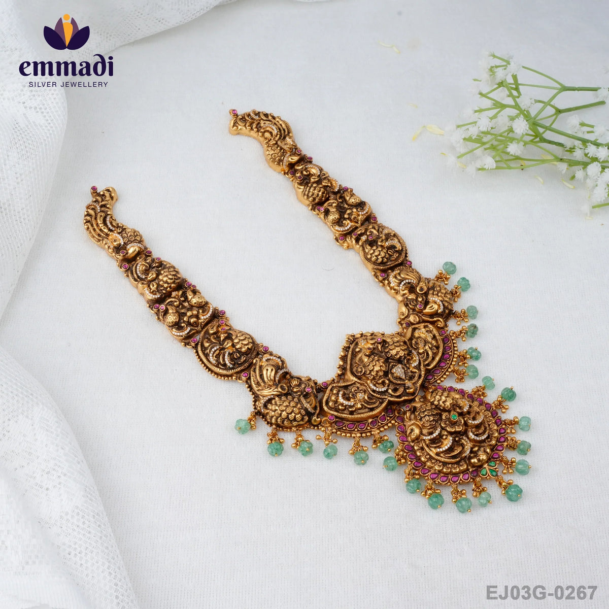 Nisitha Kundan Nakshi Multi Long Necklace