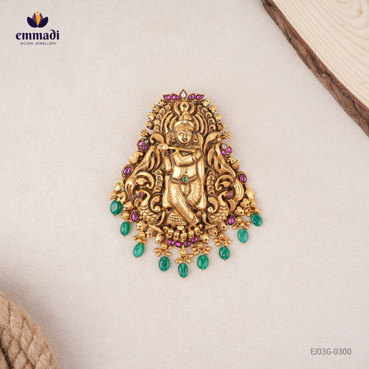 Pallava Kundan Nakshi Multi Pendant