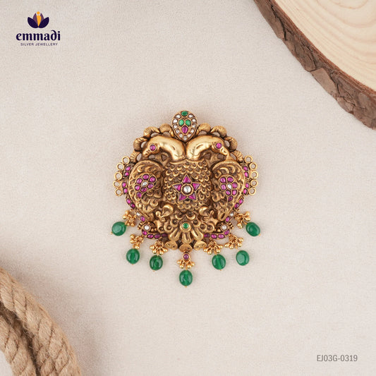 Parsika Kundan Nakshi Multi Pendant