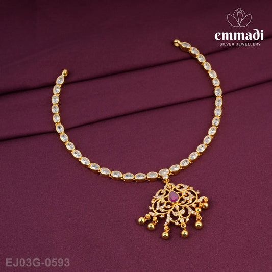 Preetha Stone Pink Necklace