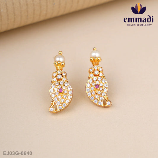 Purvaja Mango Pink Studs