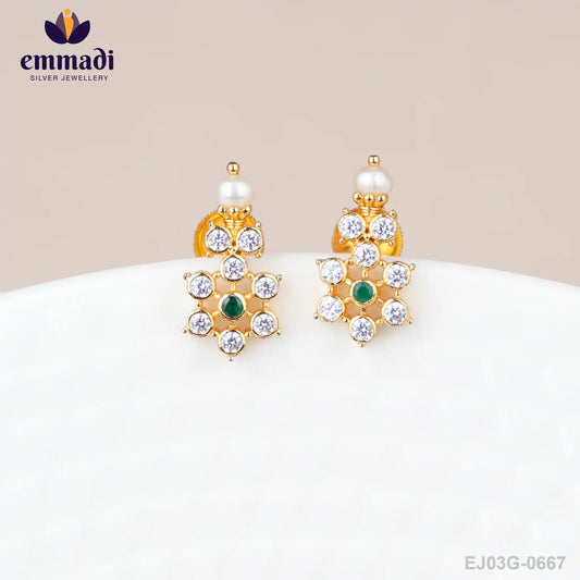 Puspita Stone Green Studs