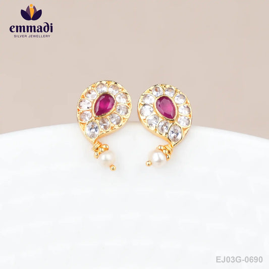 Rachana Mango Pink Studs