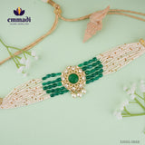 Ranjana Moissanite Green Choker