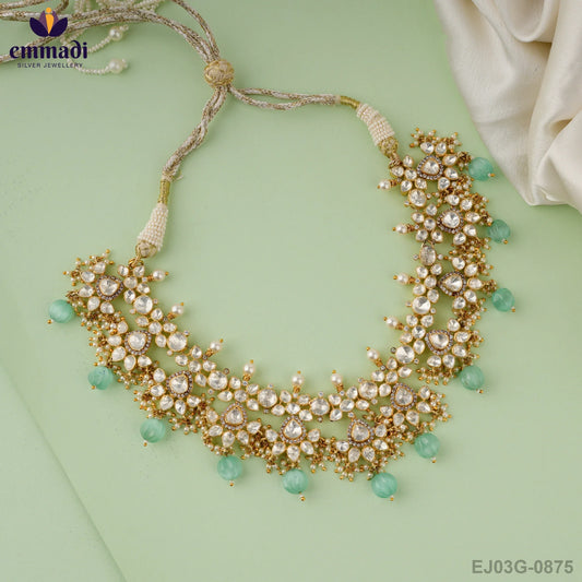 Rashika Moissanite White Necklace