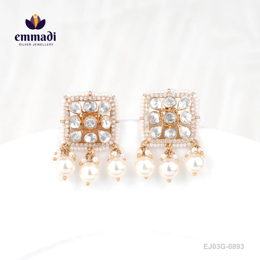 Rithika Moissanite White Studs
