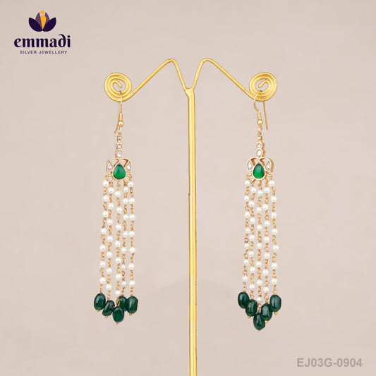 Rushita Kundan Green Hangings