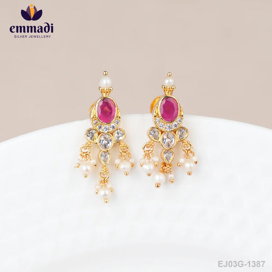 Savega Stone Pink Studs