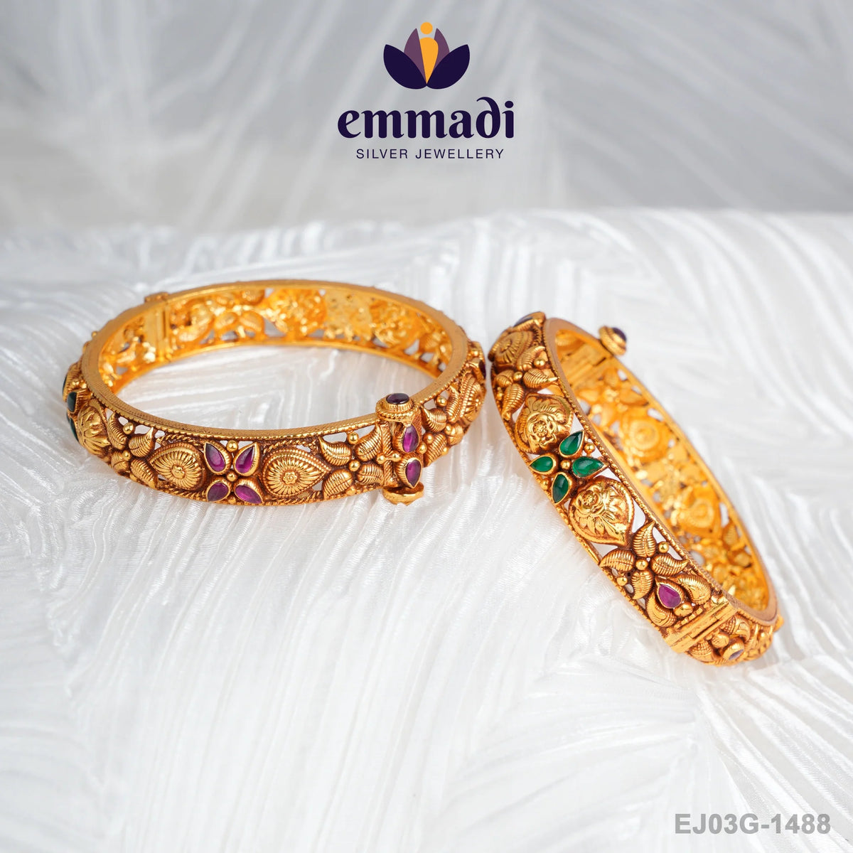 Saniyya Kundan Nakshi Multi Bangles