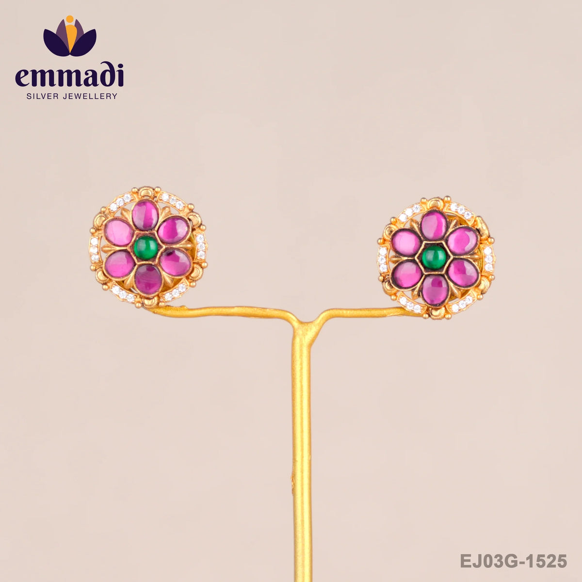 Saraga Kundan Multi Studs