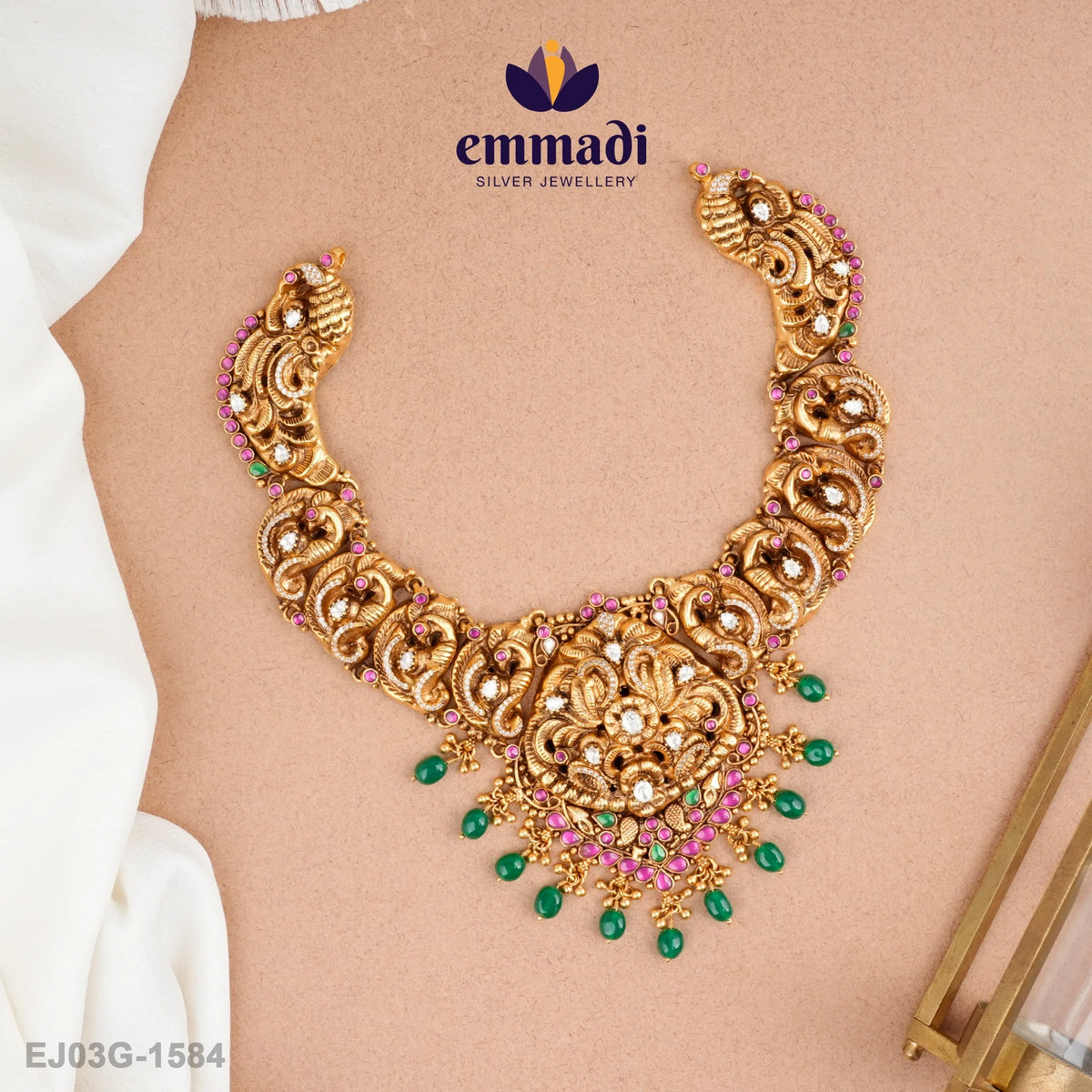 Sarvika Kundan Nakshi Multi Necklace