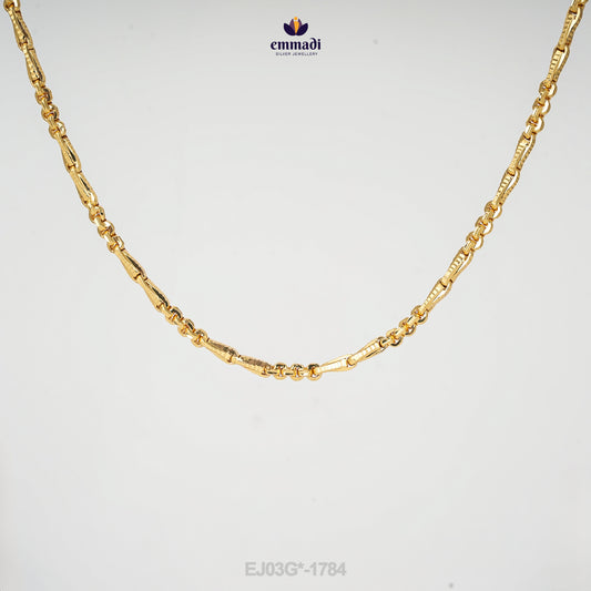 Devi's Elegant Gold Fancy Chain