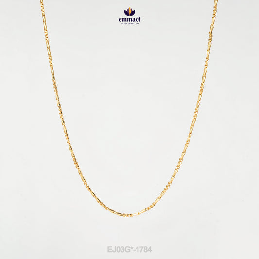 Devi's Elegant Gold Fancy Chain