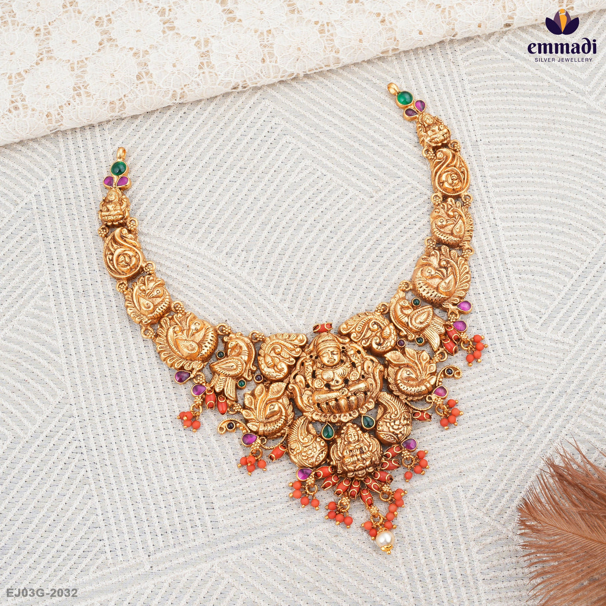 Alema Radiant Nakshi Multi-Colored Necklace