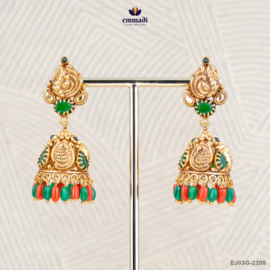 Saankhya Elegant Buttalu Nakshi Silver