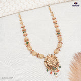 Tapas Das Silver Nakshi Long Necklace
