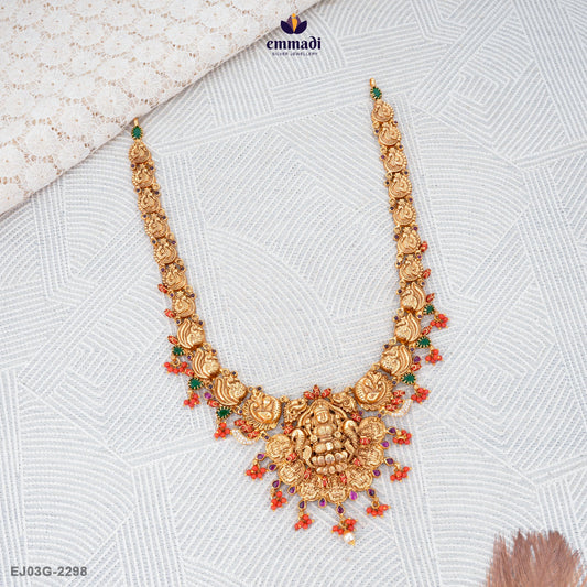 Santna Pagadam Long Necklace Nakshi Collection