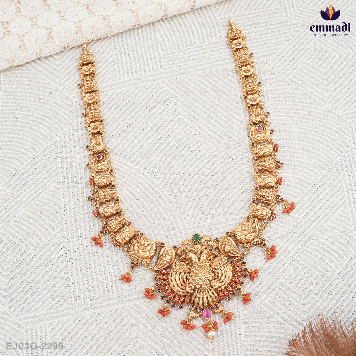 Khushbu Elegant Nakshi Long Necklace