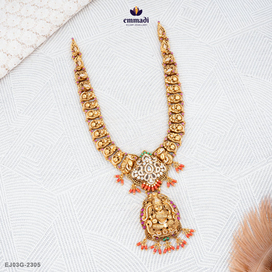 Deeya Kumari Pagadam Long Necklace Nakshi