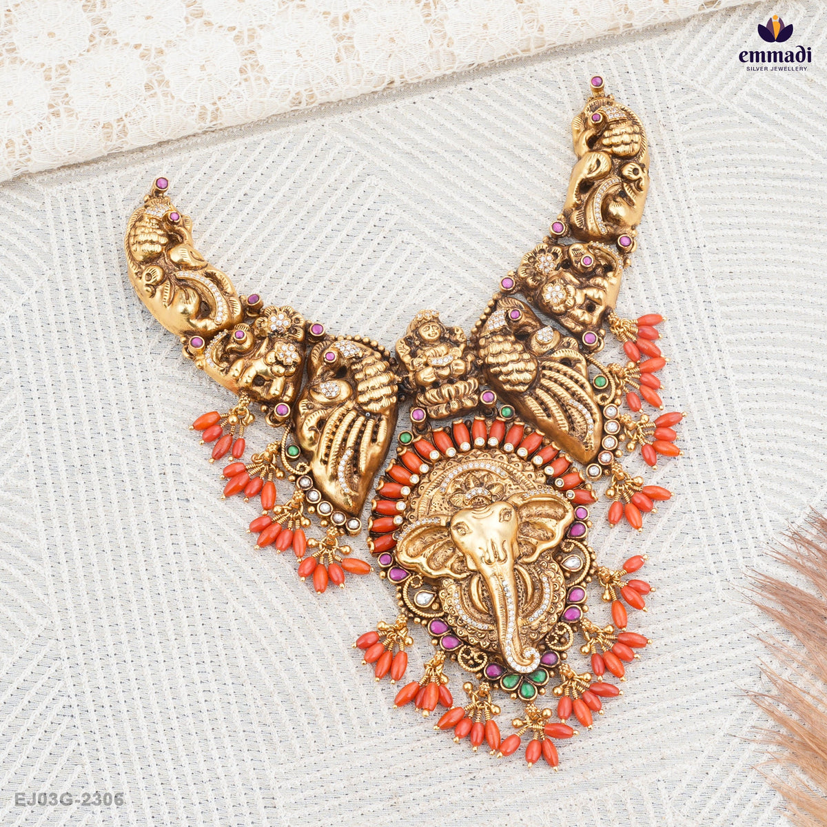 Anjali Juneja Pagadam Silver Necklace Collection