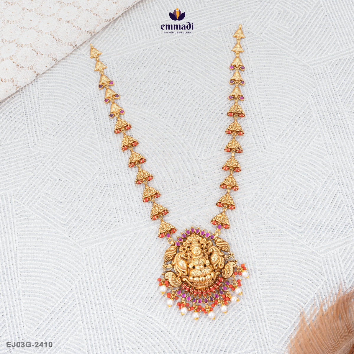 Barkha’s Elegant Nakshi Long Necklace