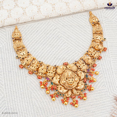 Bhavna Elegant Multi-Colored Nakshi Necklace