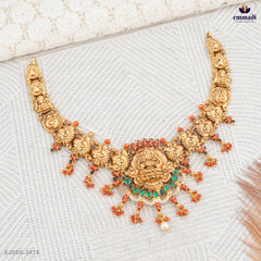 Bhawana's Exquisite Nakshi Green Necklace