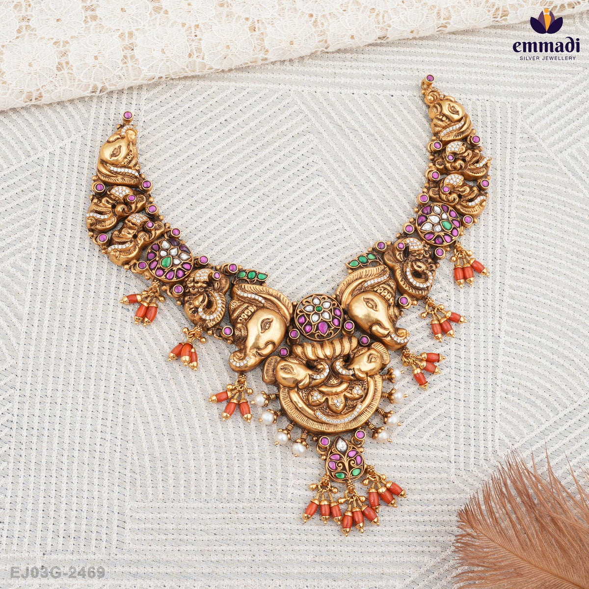 Kanchan Pagadam: Exquisite Multi-Colored Necklaces