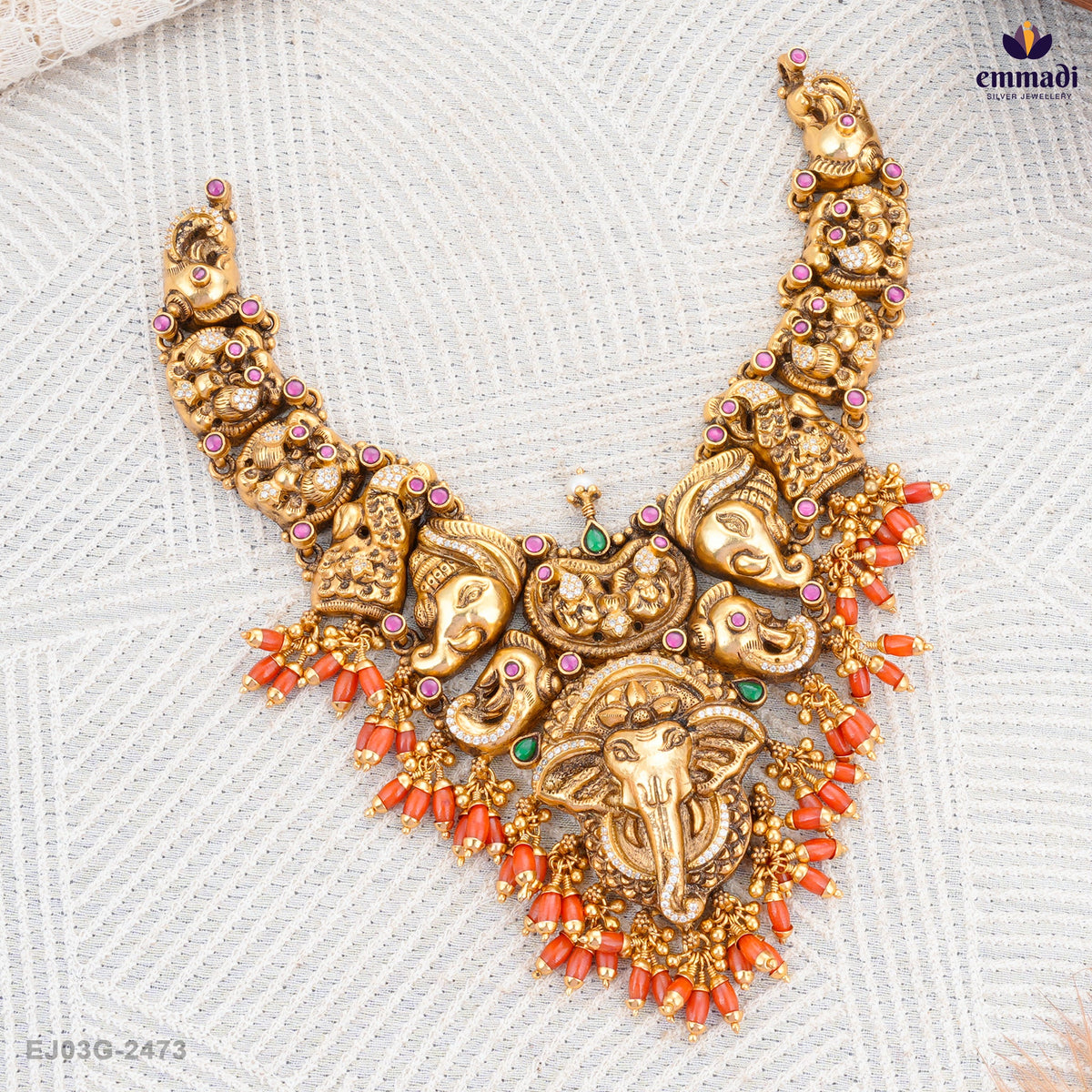 Kavita Pal's Pagadam: Multi Nakshi Necklace