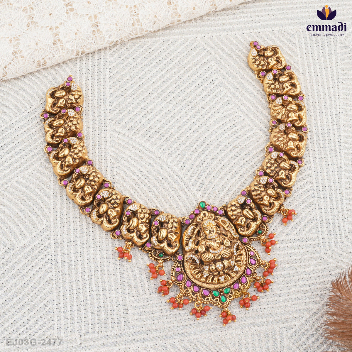 Komal Pagadam Necklaces: Multi Nakshi Elegance