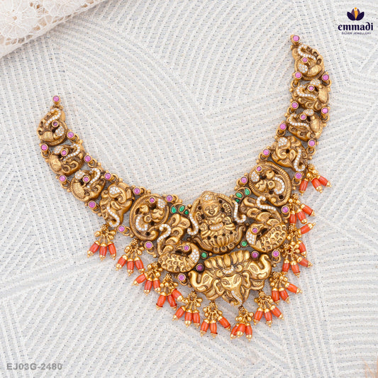 Kumari Shilpa’s Pagadam: Multi Nakshi Necklace