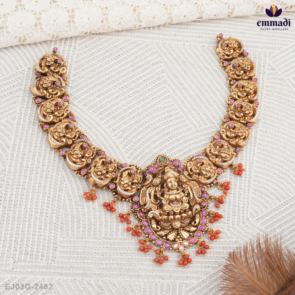 Lalmuni Koda Pagadam Necklace Nakshi Collection