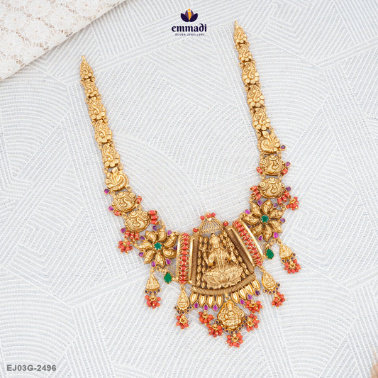 Maya Pagadam Long Necklace Nakshi Collection