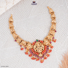 HARIMANTI Exquisite Multi-Colored Nakshi Necklace