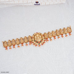 HATISHA Exquisite Multi-Colored Silver Vaddanam & Nakshi Jewelry