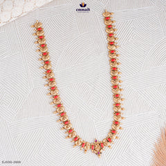 HEEMAVARTHINI Exquisite Multi-Colour Long Necklace