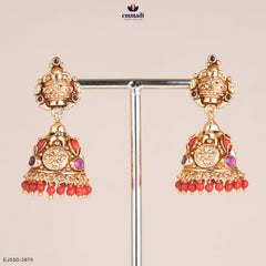HEMAVARTHINI Silver Jewellery Elegant Pink Nakshi Buttalu