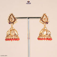 HIMAGOURI Radiant Pink Nakshi Buttalu Silver Jewelry