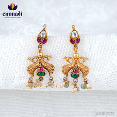 Anaiya Sanskrit - HANGINGS KUNDAN MULTI: Exquisite Handcrafted Jewelry